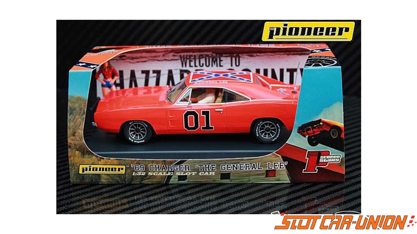 Pioneer P016 Dodge Charger 1969 The General Lee Slot Car