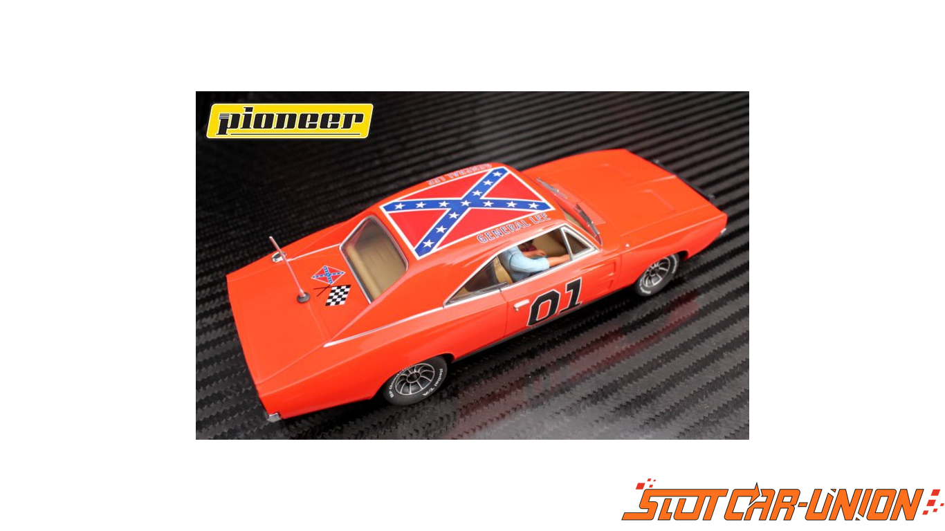 Pioneer P016 Dodge Charger 1969 The General Lee Slot Car