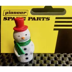 Pioneer FA203503 Xmas Snowman, Red Hat, Green Scarf