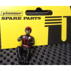 Pioneer FD215412 Painted Driver Figure, Red Helmet, Black Suit, Red Belts