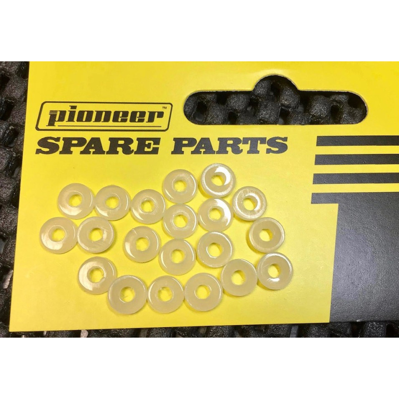                                     Pioneer AS203243 Axle Spacers, 1.50mm thick, 5mm dia, 2.5mm center hole x20