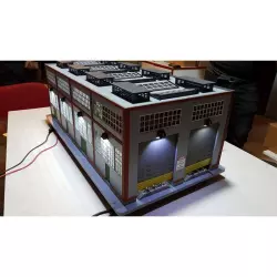 Proses LS-035 O Scale Laser-Cut Double Modern Engine House