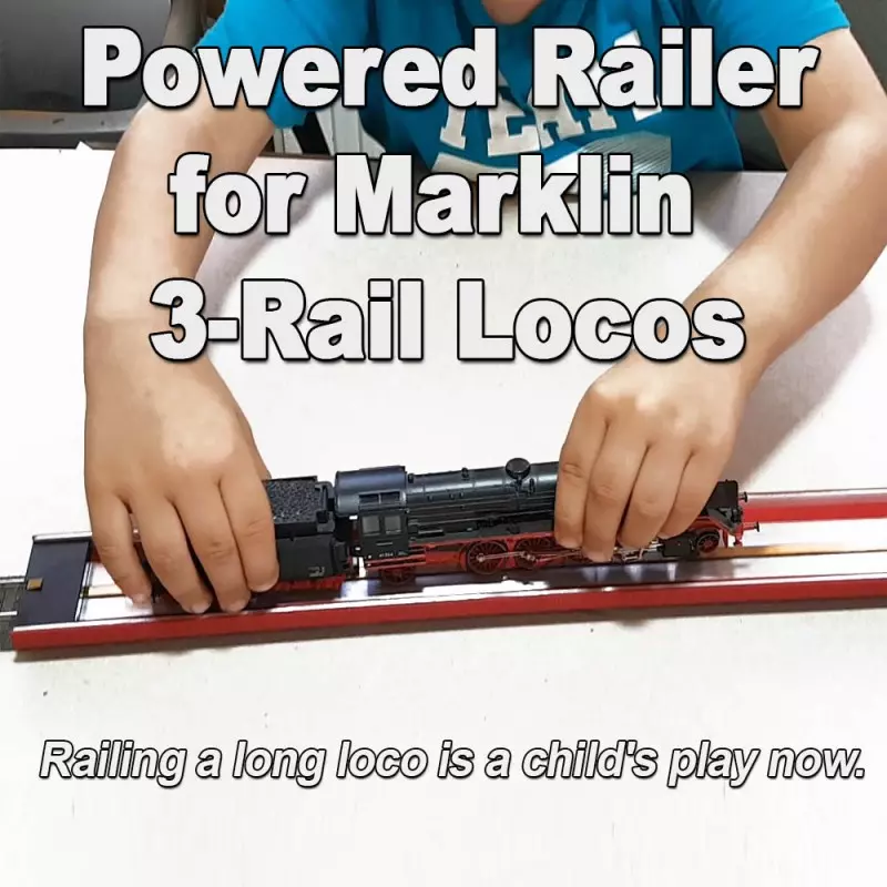 Proses RLR-03 HO Powered Railer For Marklin 3-Rail Tracks