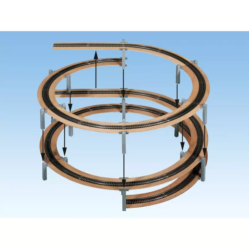 NOCH 53005 LAGGIES Basic Helix, track radius 420/483 mm, single or double track