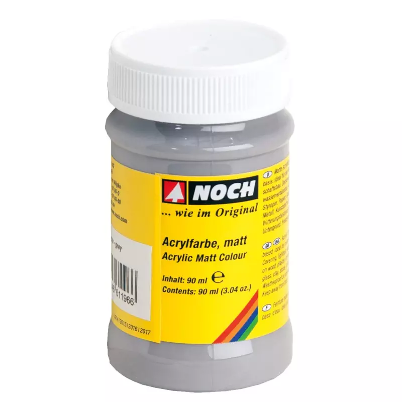  NOCH 61196 Acrylic Color Gray matt, 90 ml