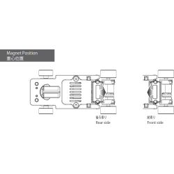 Kyosho DSP4006 Aimant et Support Dslot43