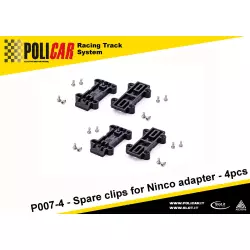 Policar P007-4 Spare Clips for Ninco Adapters x4