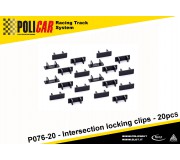 Policar P076-20 Clips de Verrouillage Intersection x20