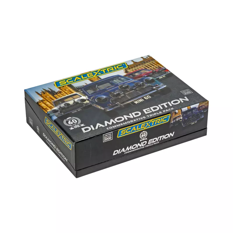 Scalextric C4030A Legends Mini Diamond Edition - Commemorative Triple Pack - Limited Edition