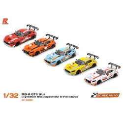 Scaleauto SC-6218B MB-A GT3 White - Cup Edition White Anglewinder In-Flex Chasis