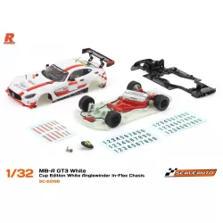 Scaleauto SC-6218B MB-A GT3 White - Cup Edition White Anglewinder In-Flex Chasis