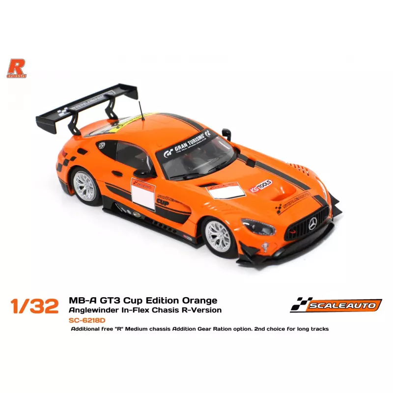 Scaleauto SC-6218D MB-A GT3 Orange - Cup Edition Orange Anglewinder In-Flex Chasis