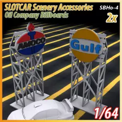 MHS Model SB-4 Panneaux Logo 3D (Gulf-Amoco) x2