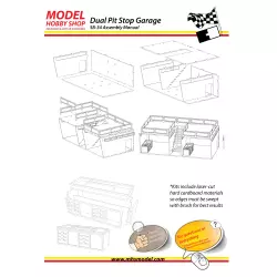 MHS Model SB-34 Garage de Stand Double & Outils avec Accessoires