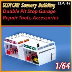MHS Model SB-34 Dual Pit Stop Garage & Tools with Accessories