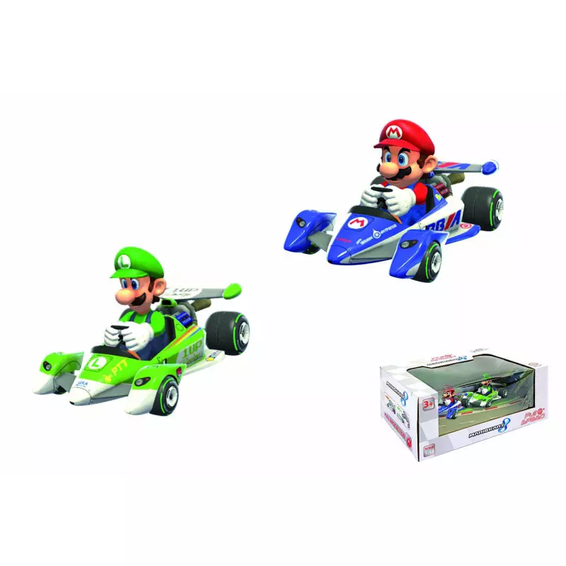  Pull & Speed Nintendo Mario Kart 8 Twinpack "Mario + Luigi"