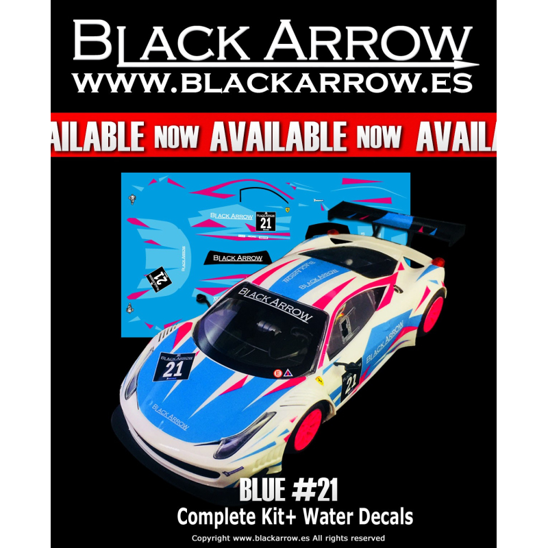                                     Black Arrow BACMKITU Ferrari GT3 Italia KIT AW BLUE n.21