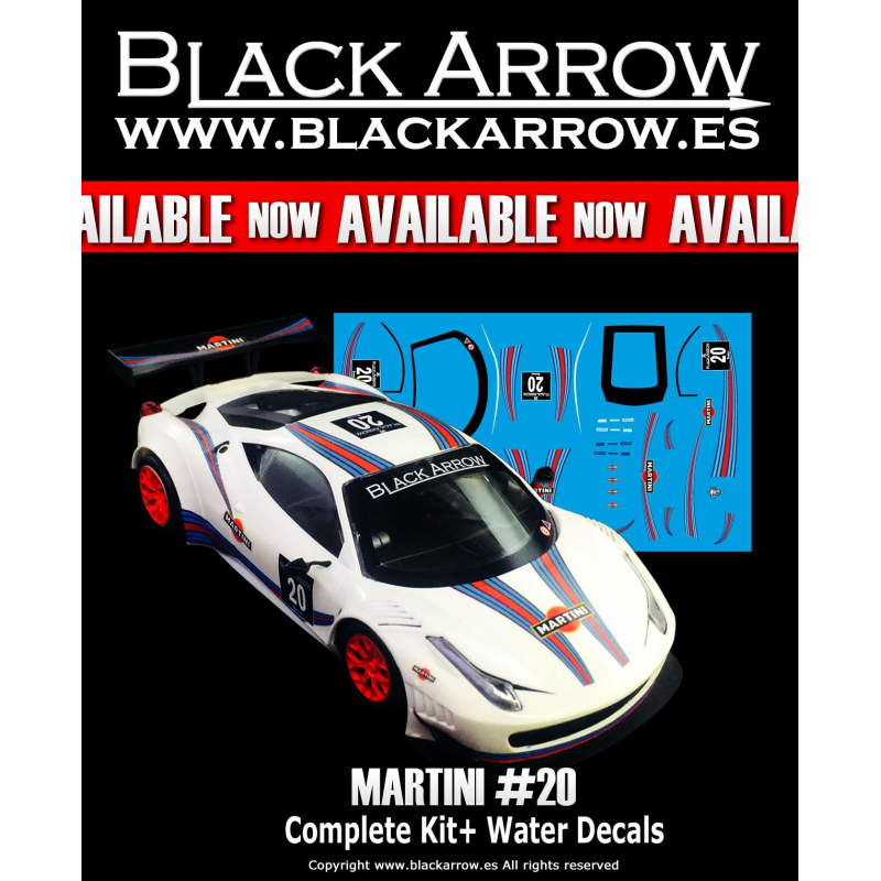                                     Black Arrow BACMKITV Ferrari GT3 Italia KIT AW MARTINI n.20