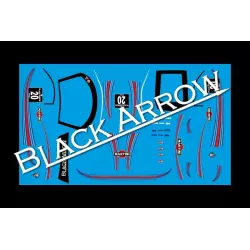 Black Arrow BAWD02G Feuille de Décalcomanie GT3 Italia MARTINI n.20
