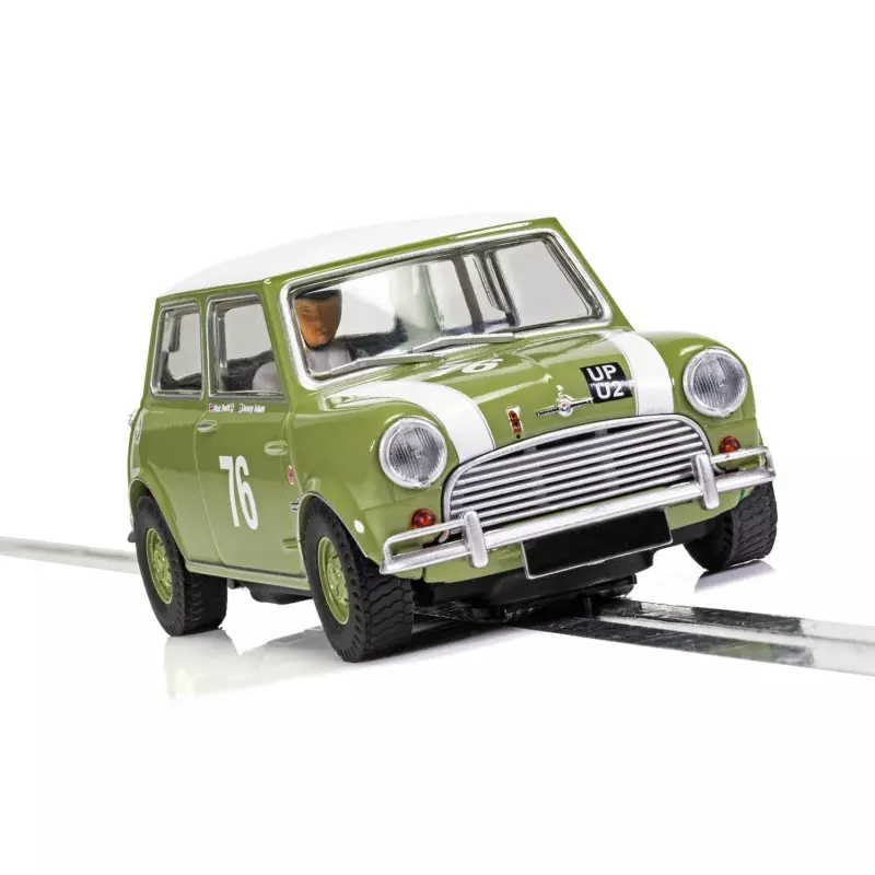 Scalextric C4059 Austin Mini Cooper S, Goodwood 2018, Johnny Adam, Nick Swift