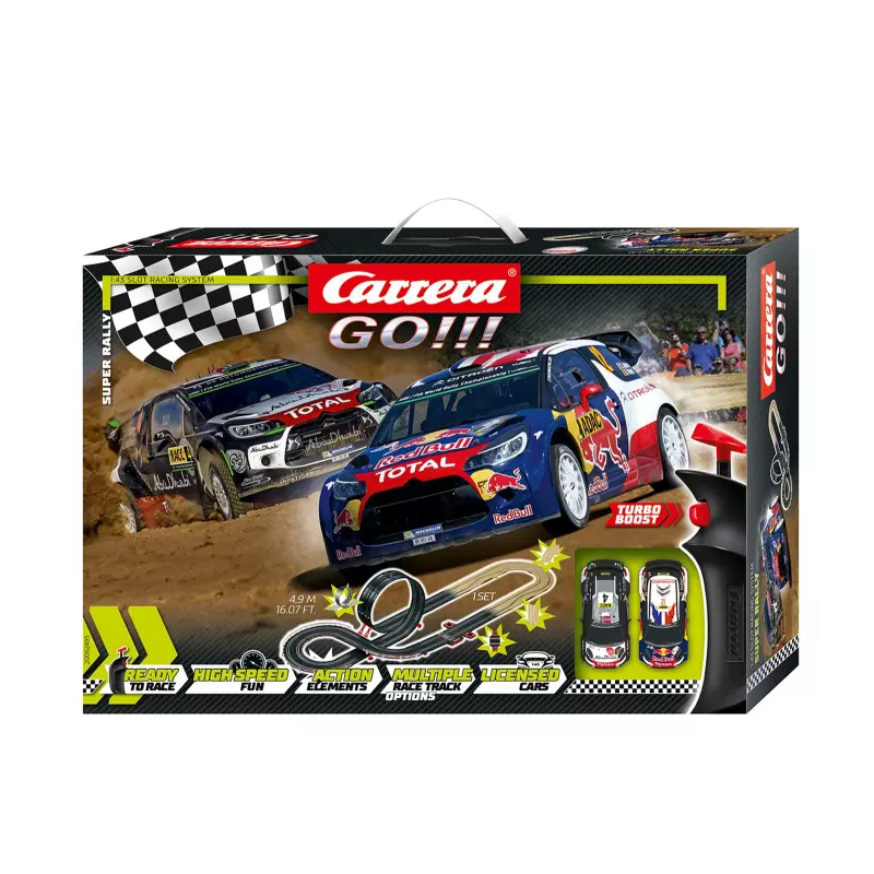  Carrera GO!!! 62433 Coffret Let's Rally!