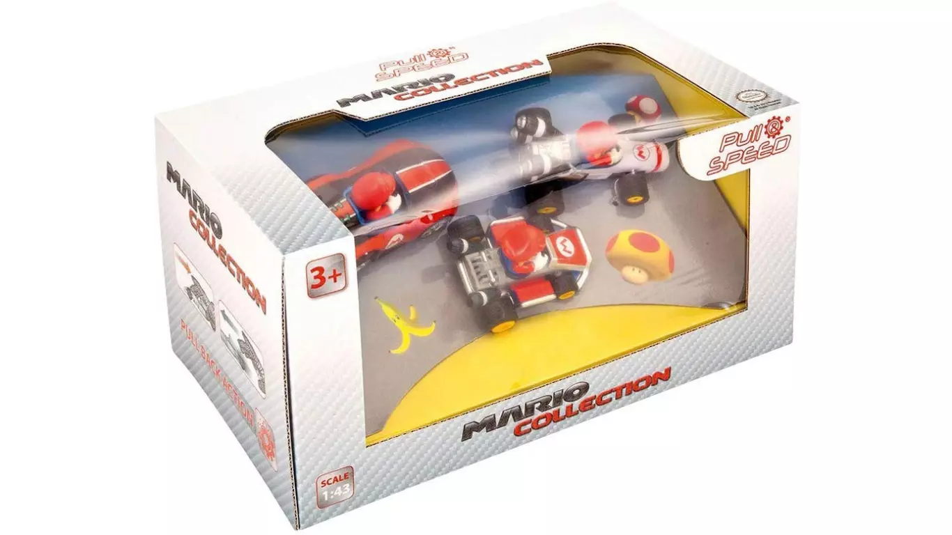 Pull Speed Nintendo Mario Kart Mario 3 Pack Wii MK8 Mach 8