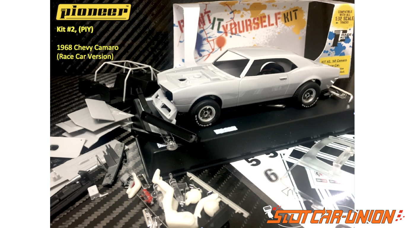Pioneer Slot Car Kit 2 Chevrolet Camaro Self Assembly Race Car Kit 