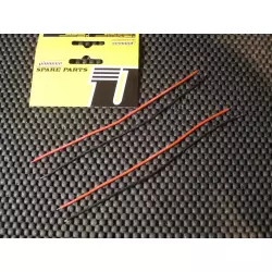 Pioneer WR200065 Silicone coated 22AWG lead wires with plain tinned ends (2 pairs - red+black)