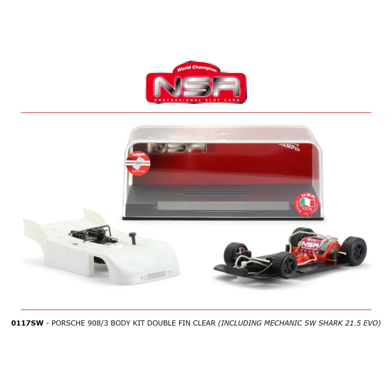 Sw Shark 20k Espacio Coche Modelo NSR NSR Porsche Blanco Kit 
