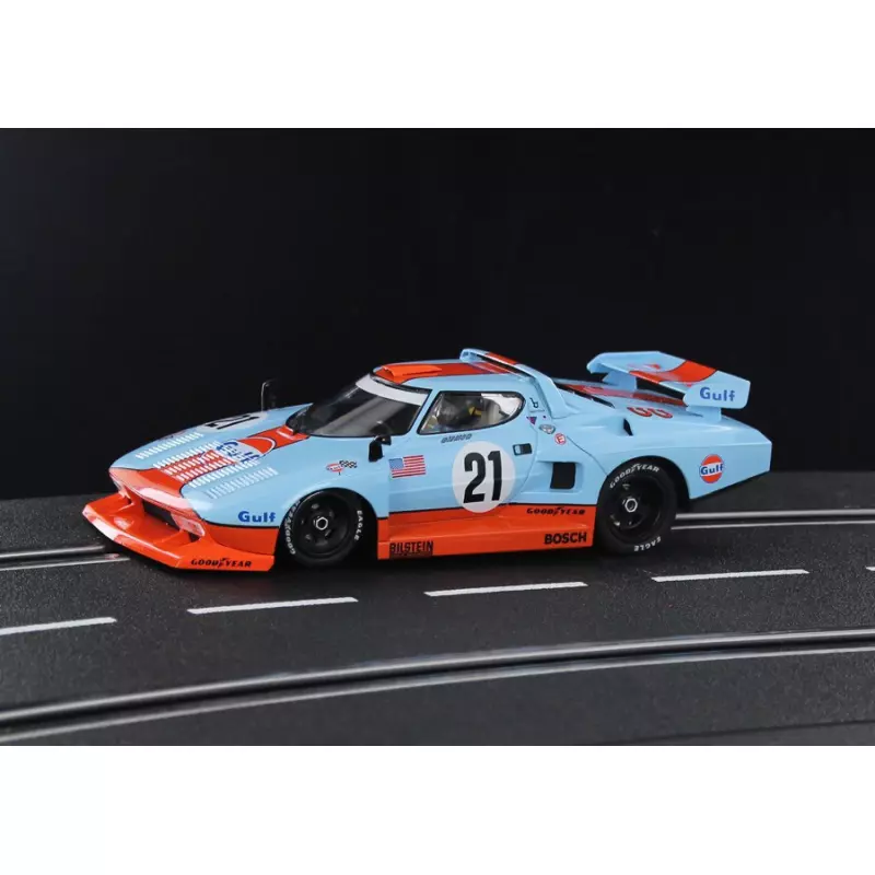 Sideways SWHC07 A Lancia Stratos Turbo Gr.5 Gulf Racing n.21 HISTORICAL COLORS Special Edition Slot Car Union