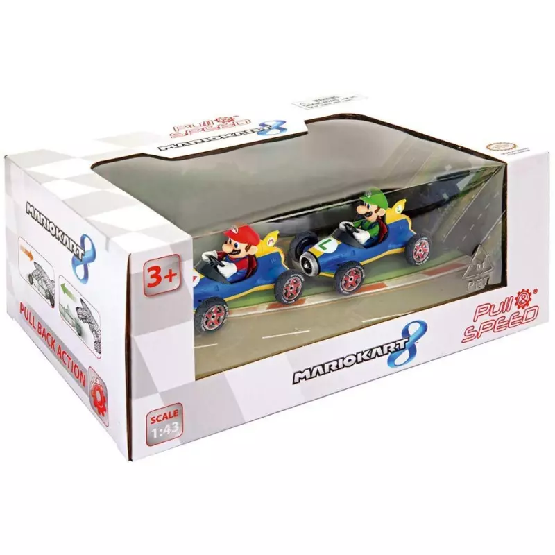  Pull & Speed Nintendo Mario Kart 8 "Mach 8" Twinpack