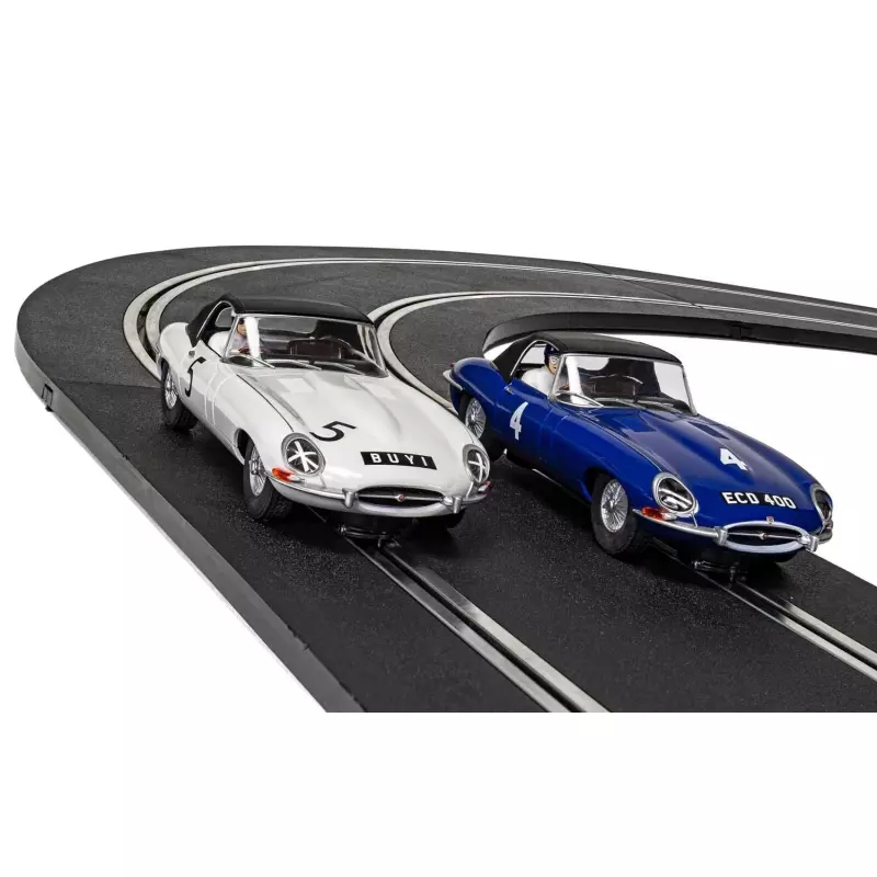 Scalextric C4062A Legends Jaguar E-Type First Win 1961 Twin Pack - Limited Edition