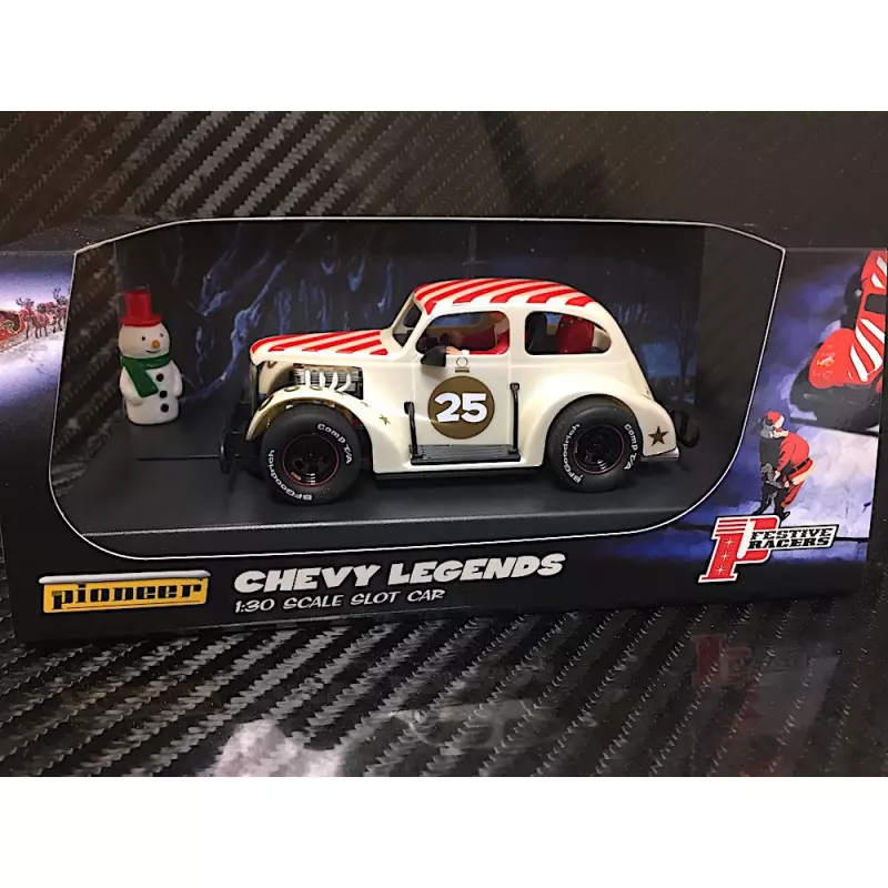  Pioneer P084 Santa Legends Racer '37 Chevy Sedan, Buttermilk White