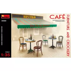 MiniArt 35569 Mobilier de Café & Vaisselle