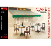 MiniArt 35569 Mobilier de Café & Vaisselle