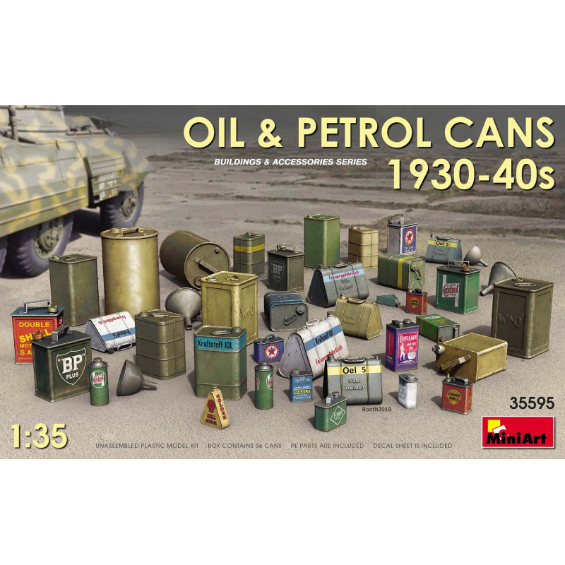                                    MiniArt 35595 Oil & Petrol Cans 1930-40s