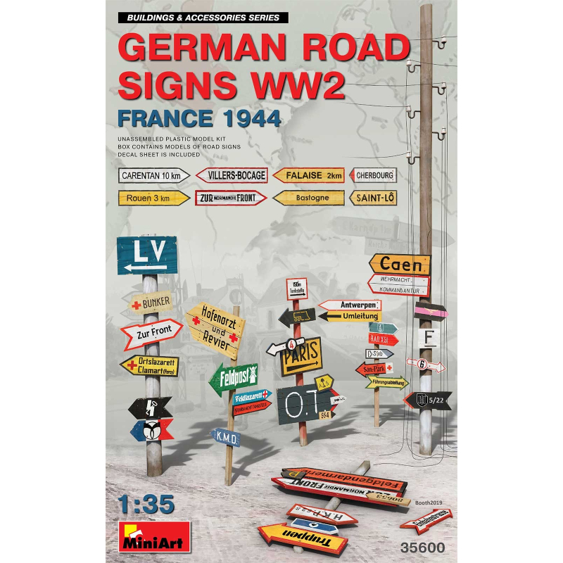                                     MiniArt 35600 German Road Signs WW2 (France 1944)
