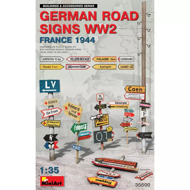  MiniArt 35600 German Road Signs WW2 (France 1944)