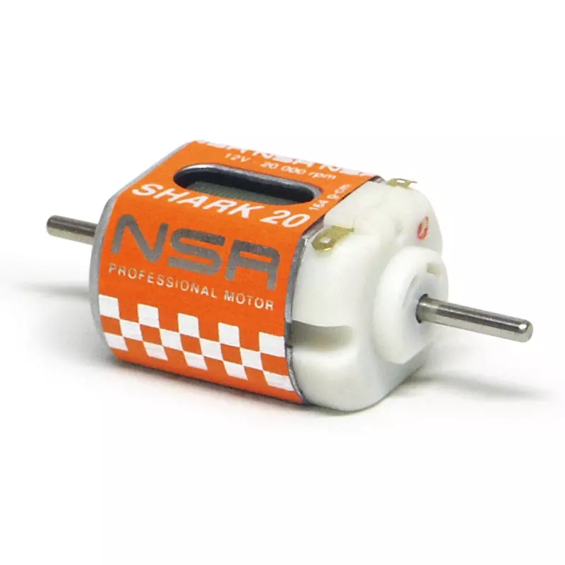 NSR 3004IS SHARK 20 20000 rpm - 164 g.cm @ 12V Short can w/wires + inline pignon for universal use
