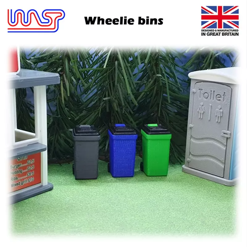  WASP Poubelles à roulettes