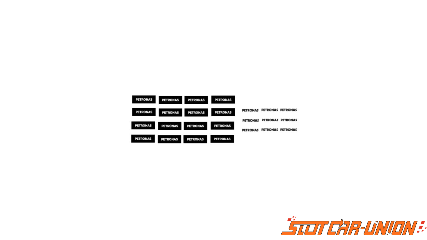Mercedes Petronas Slot Track Scenics TS//Dec 2 Decals Timing Stand