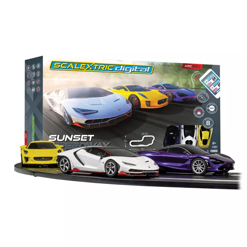Scalextric C1388 ARC Pro Sunset Speedway Set Slot Car Union