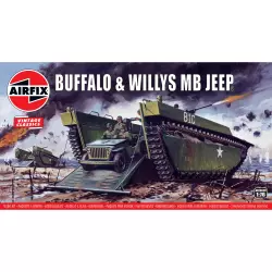 Airfix Vintage Classics - Buffalo Amphibian & Jeep® 1:72