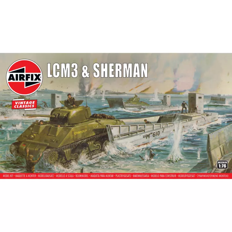 Airfix Vintage Classics - LCM3 & Sherman 1:76