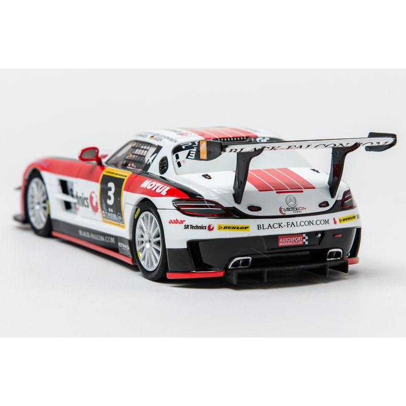 Carrera DIGITAL 132 30640 Mercedes-Benz SLS AMG GT3 Black Falcon, 24h Dubai 2012 No.3