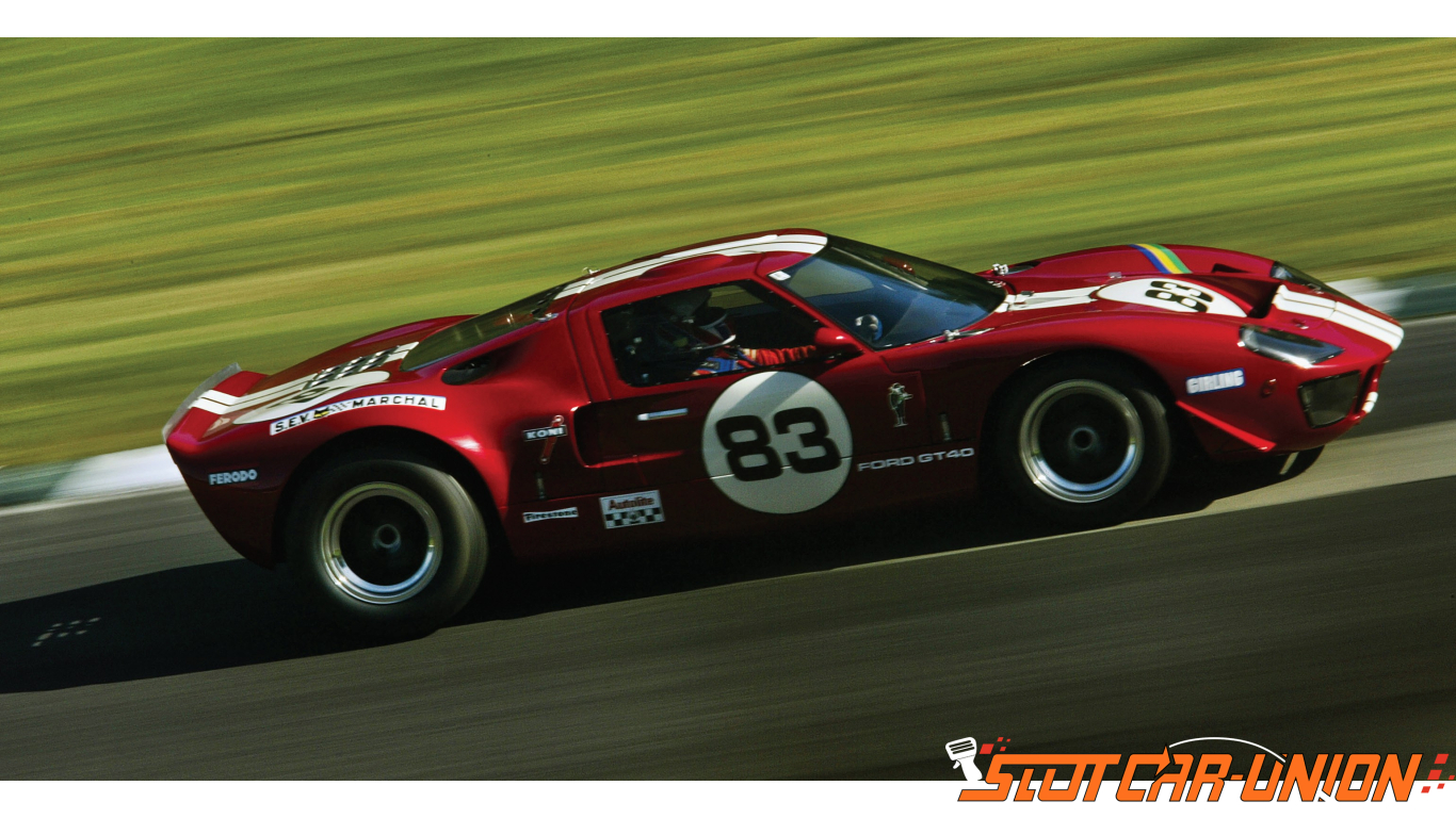 Scalextric C4152 Ford GT40 Red #83 1/32 Slot Car 
