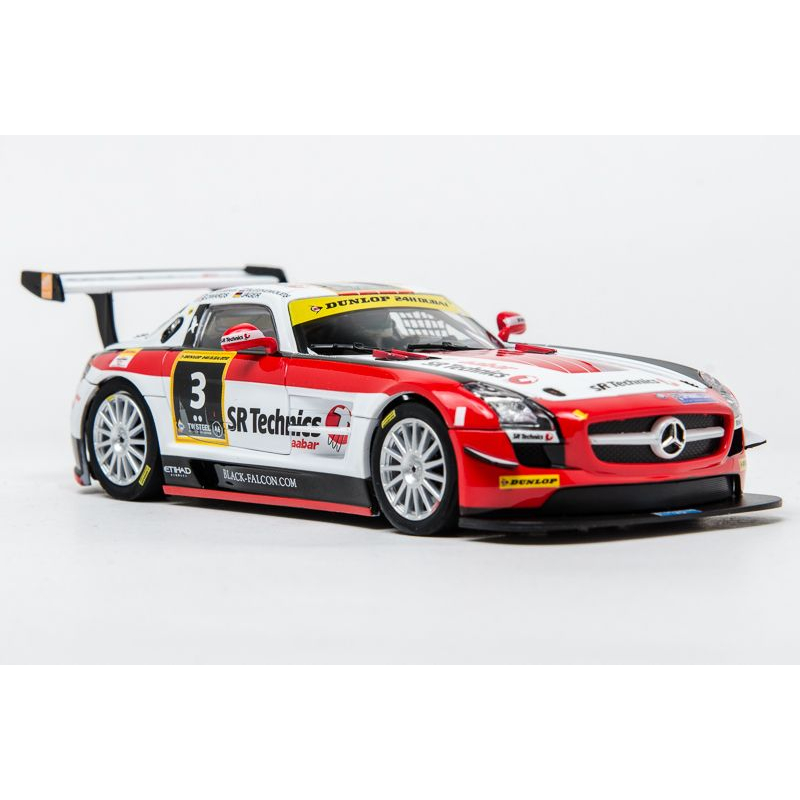 Carrera DIGITAL 132 30640 Mercedes-Benz SLS AMG GT3 Black Falcon, 24h Dubai 2012 No.3