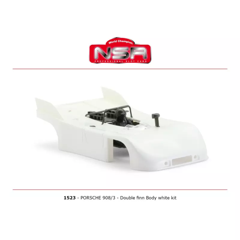  NSR 1523 Porsche 908/3 - (double aileron) Kit Carrosserie Blanc