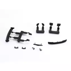 NSR 1359 Abarth 500 Racing Trim - Rear wing - Mirrors - Front grill
