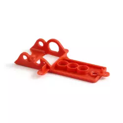 NSR 1270 Support Moteur EVO Sidewinder cage courte Extra Dur Rouge